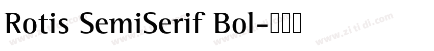Rotis SemiSerif Bol字体转换